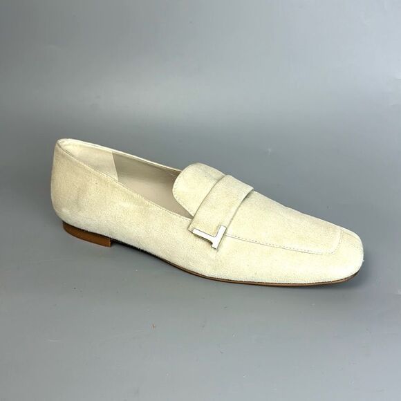 Lafayette 148 New York Eve Square-Toe
Suede Loafers Light Beige EUR 38 US 8 - Picture 2 of 14